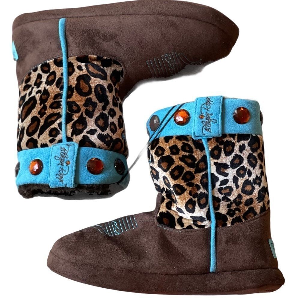 BLAZIN ROXX Embellished Cowboy Boot Slippers